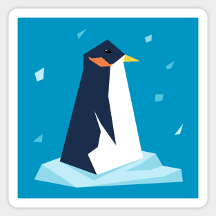 Penguin and Snow Sticker